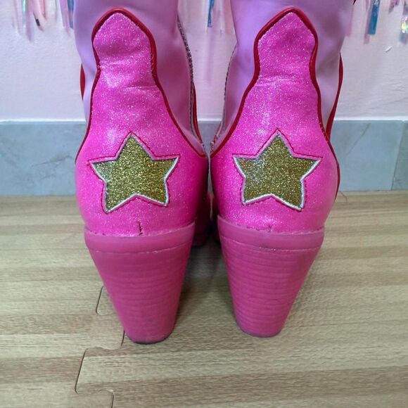 Dolls-kill Women's Pink and Red Boots - Picture 5 of 8